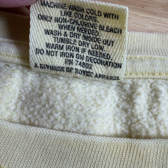 Pressbox Florida State University Seminoles Sweatshirt Men's Yellow - Small - Picture 5 of 7